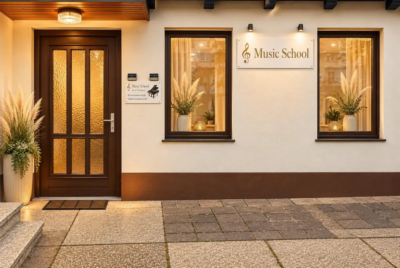 Eingang der Musikschule in Schwaig